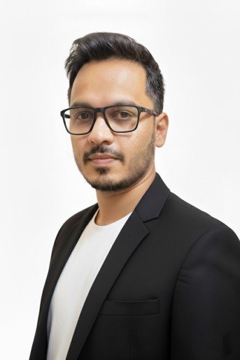 Sahil in black suit